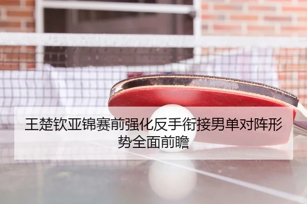王楚钦亚锦赛前强化反手衔接男单对阵形势全面前瞻 - HuoHuSPORTS